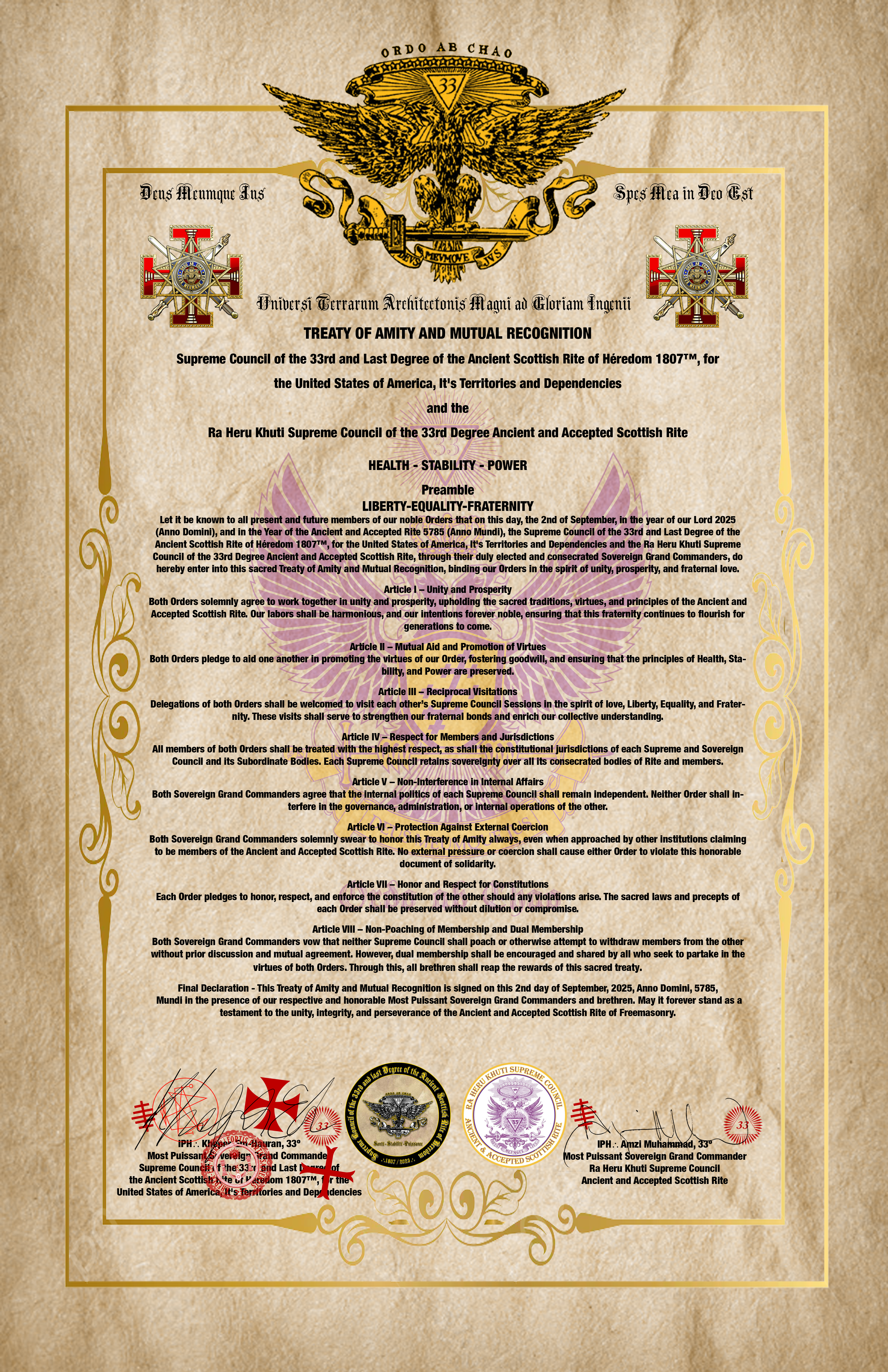 Ra Heru Khuti Supreme Council of the Ancient and Accepted Scottish Rite