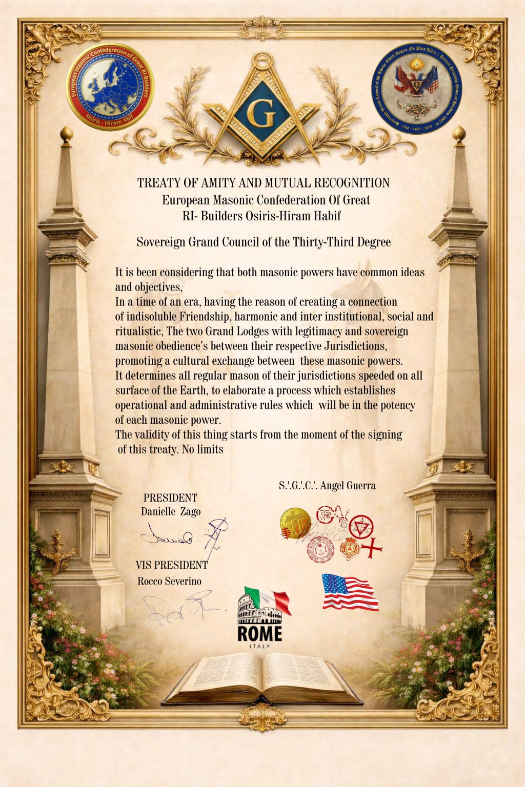 Treaty – European Masonic Confederation