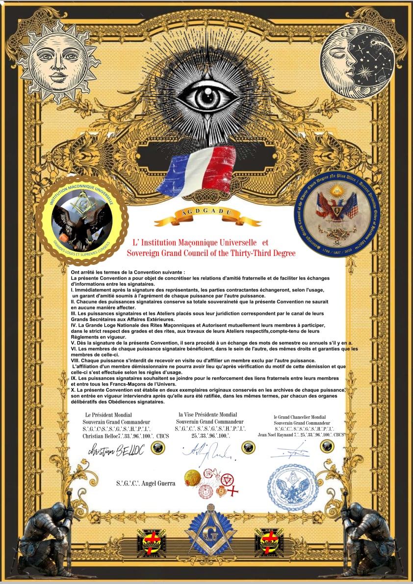 Convention – Institution Maçonnique Universelle